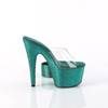 Pleaser - BEJEWELED712RS Muiltjes - Transparant/Groen Product image